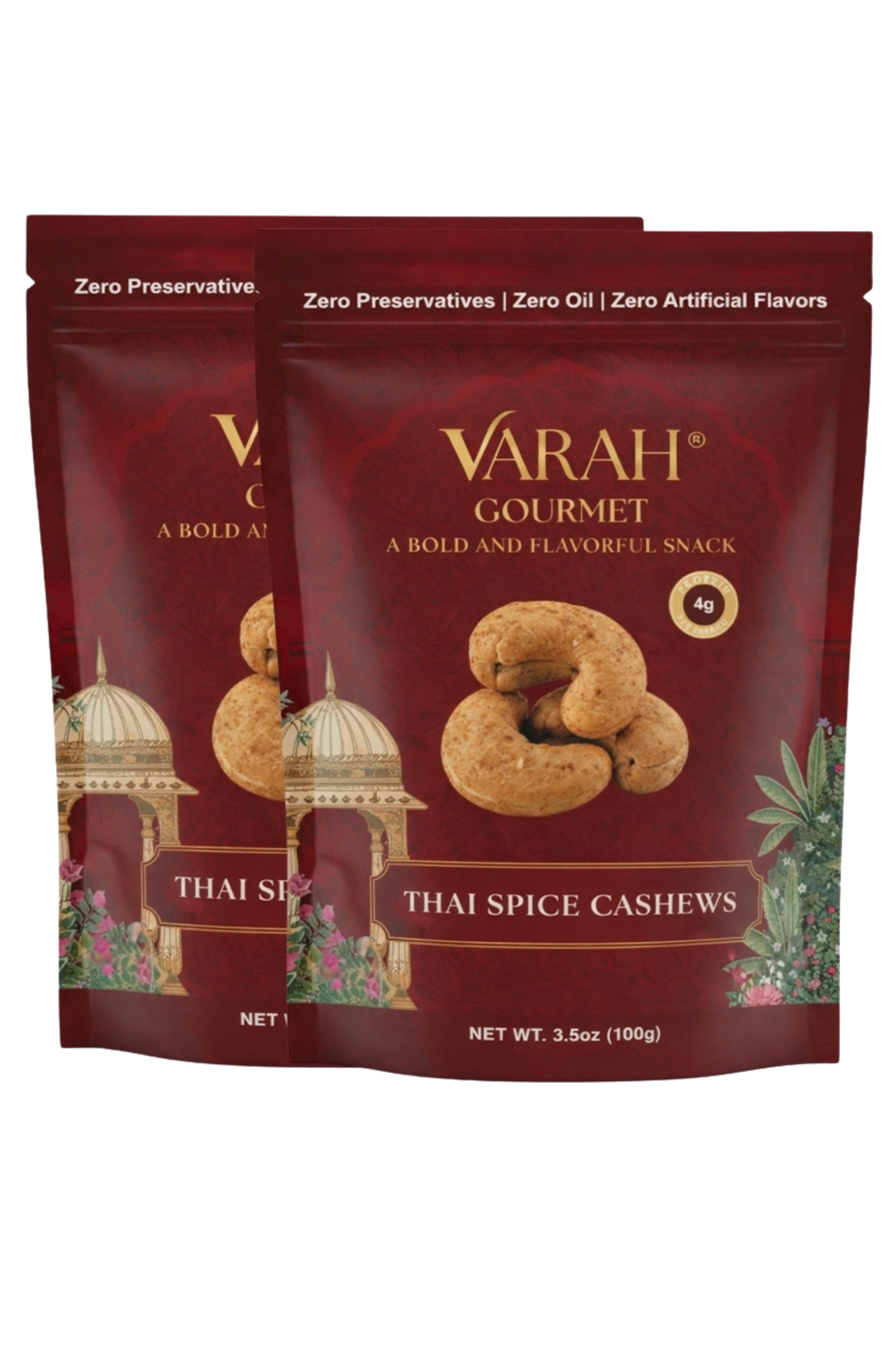 Thai Spice Cashews - 2 Pack - Thai Red Curry–Inspired Roasted Cashews