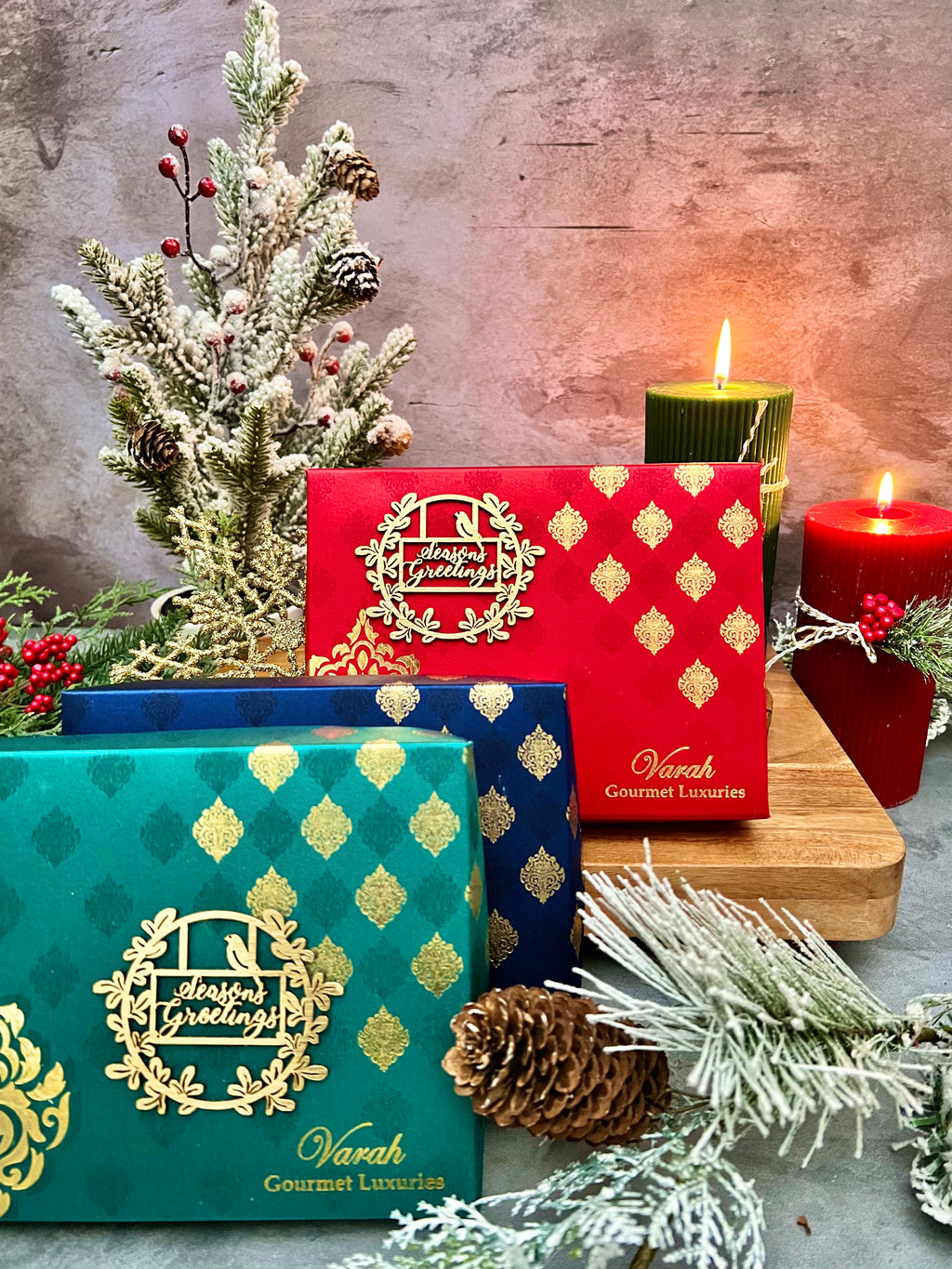Seasons Greetings with Varah Medium Gift Boxes