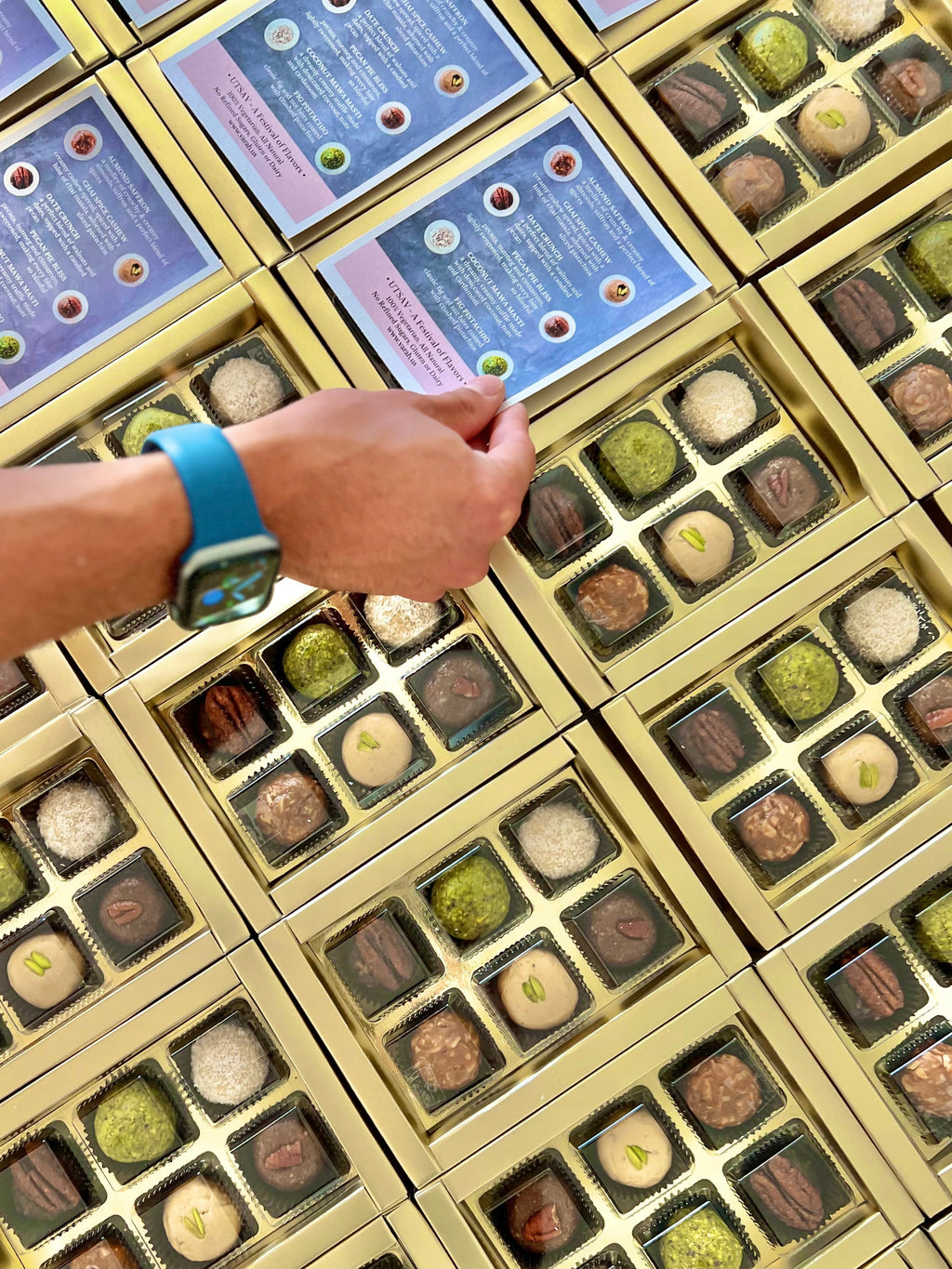 Utsav Fruit & Nut Bites being packed in a factory
