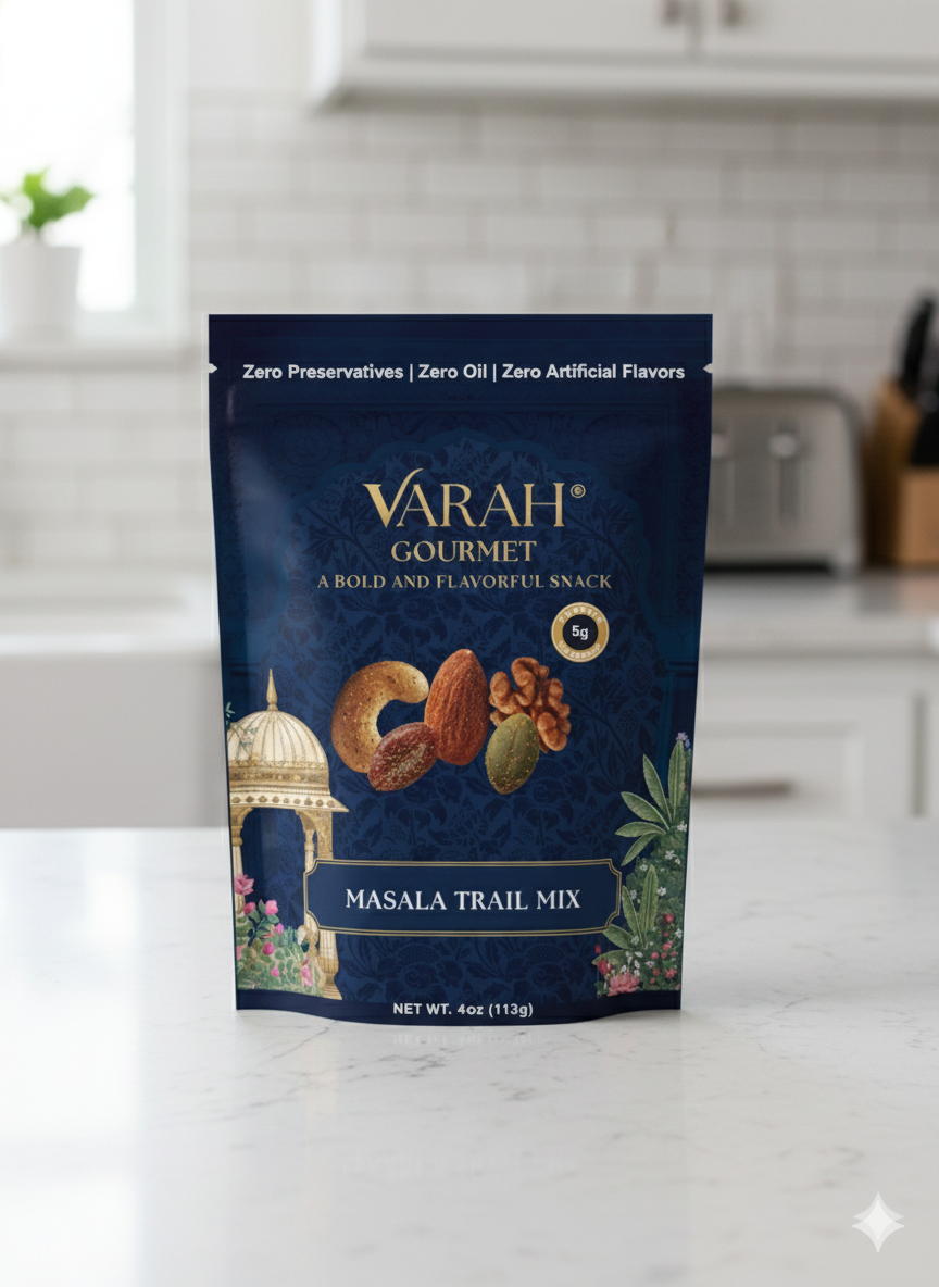 Masala Trail Mix - Savory Indian-Spiced Nuts & Seeds