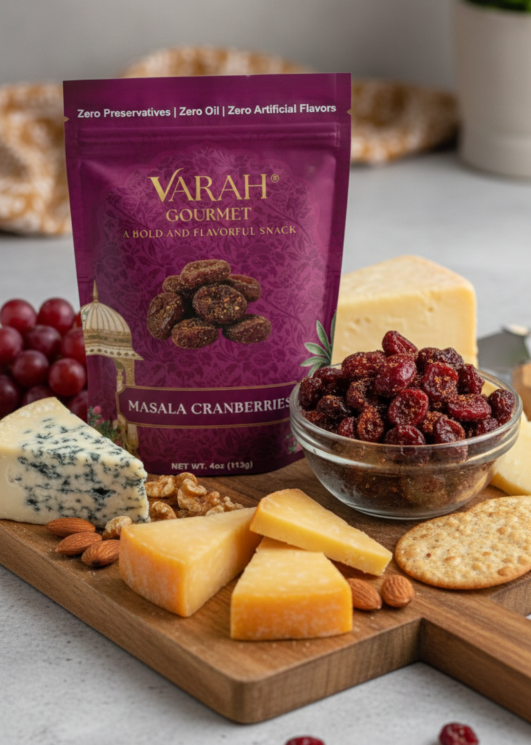 Masala Cranberries - Savory Indian - Spiced Dried Cranberries