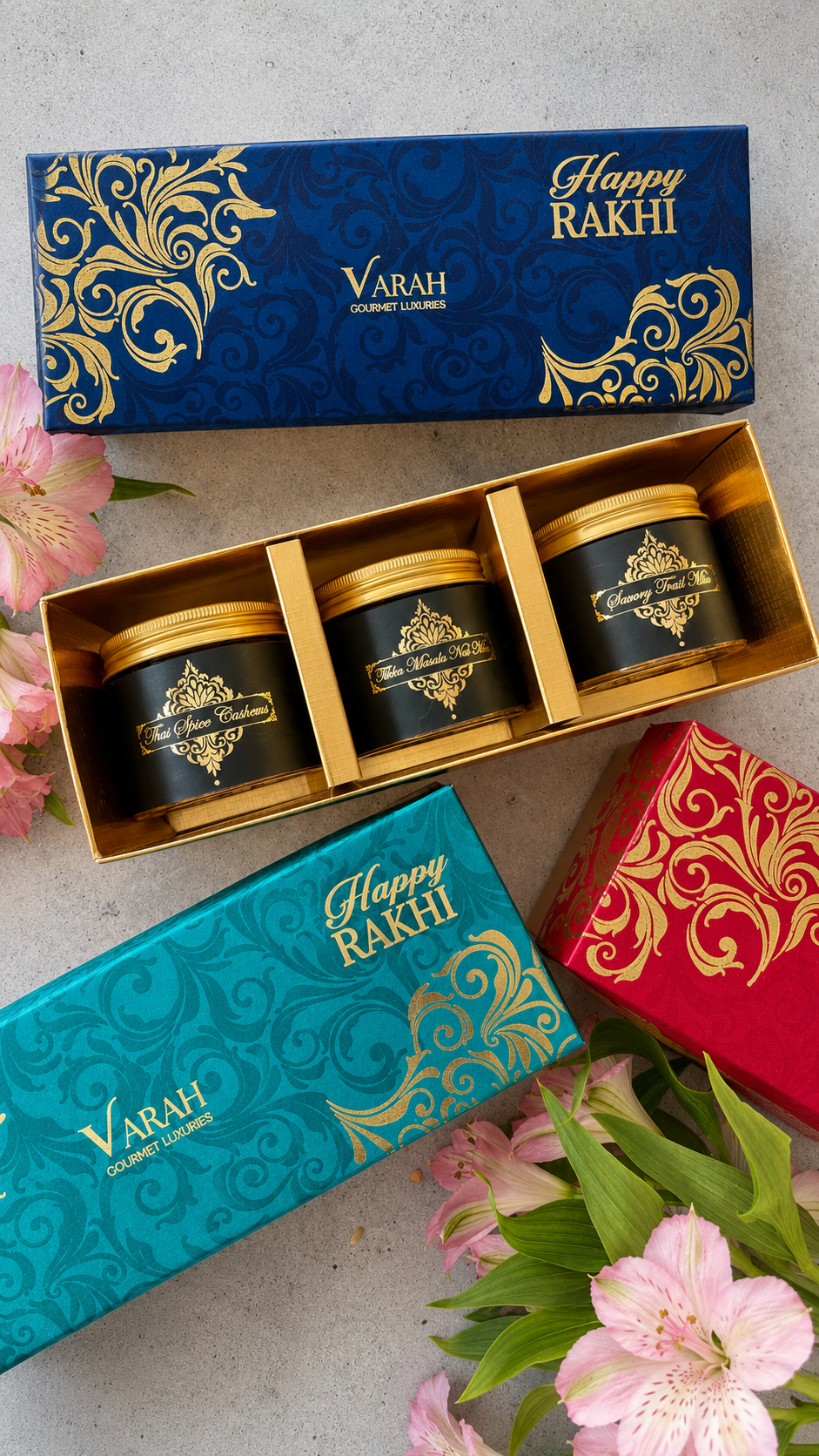 Rakhi - Trilogy 3 Jar Gourmet Gift Box