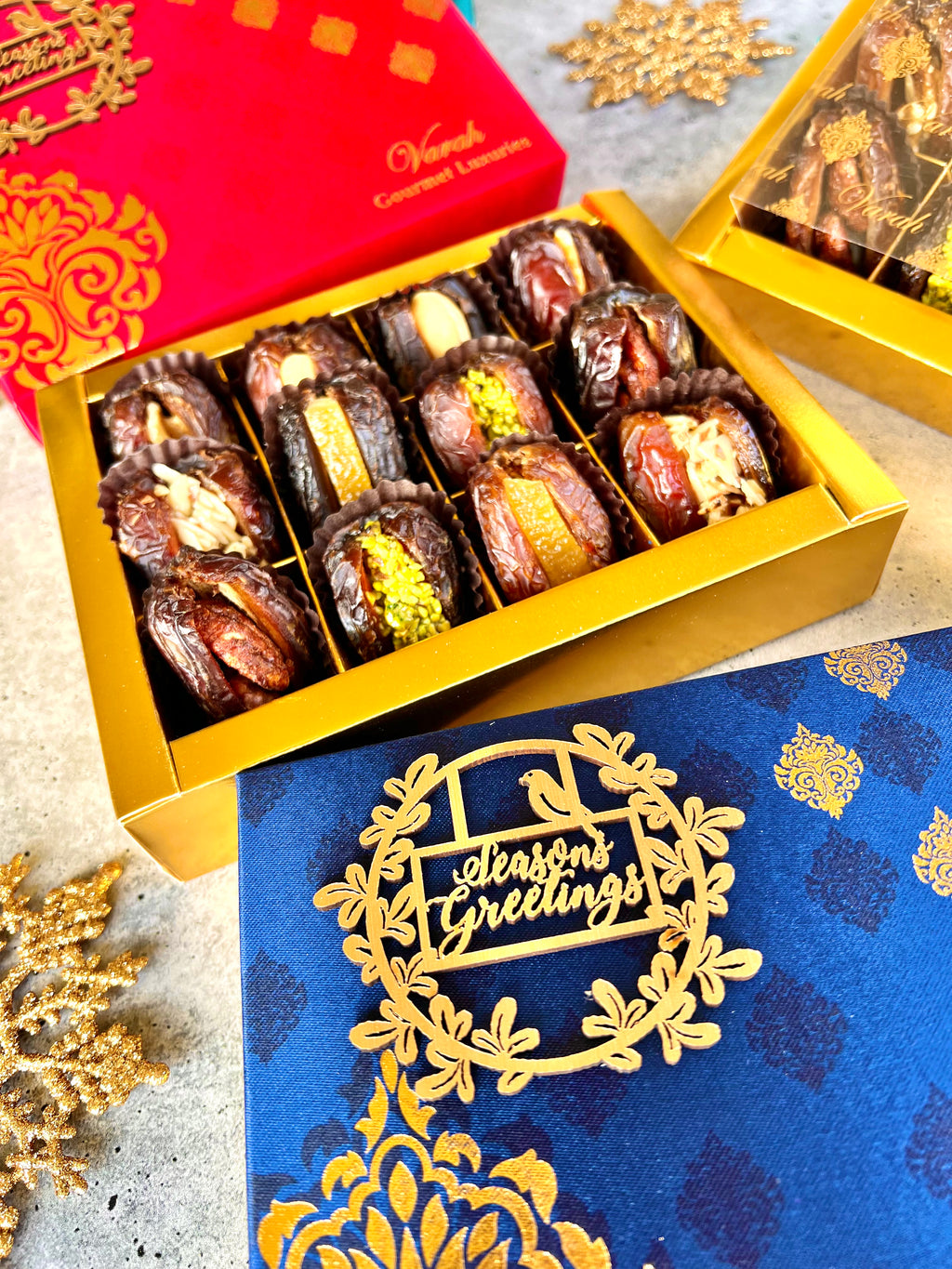 Premium Stuffed California Dates Holiday Gift Box 
