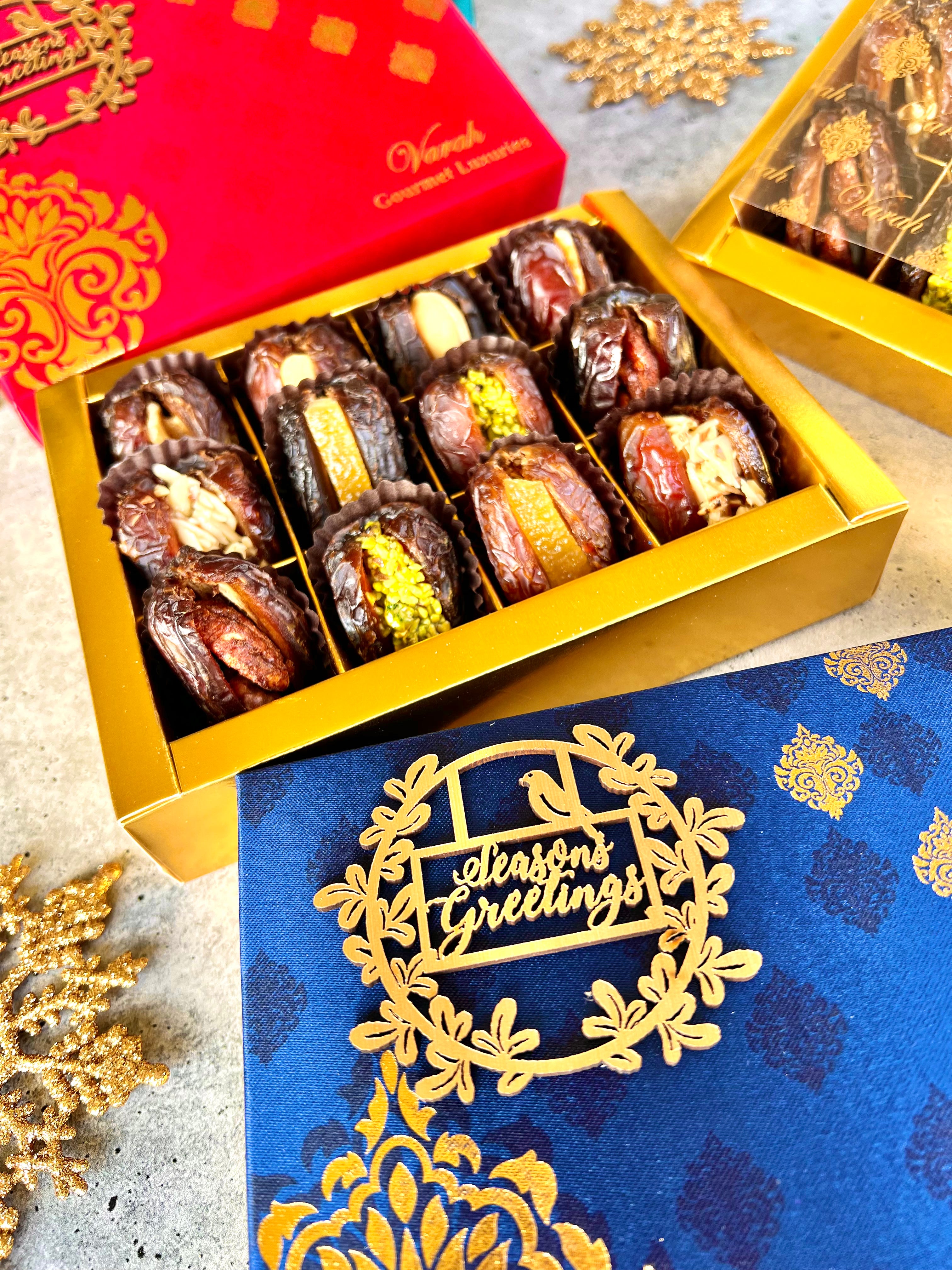 Premium Stuffed California Dates Holiday Gift Box 