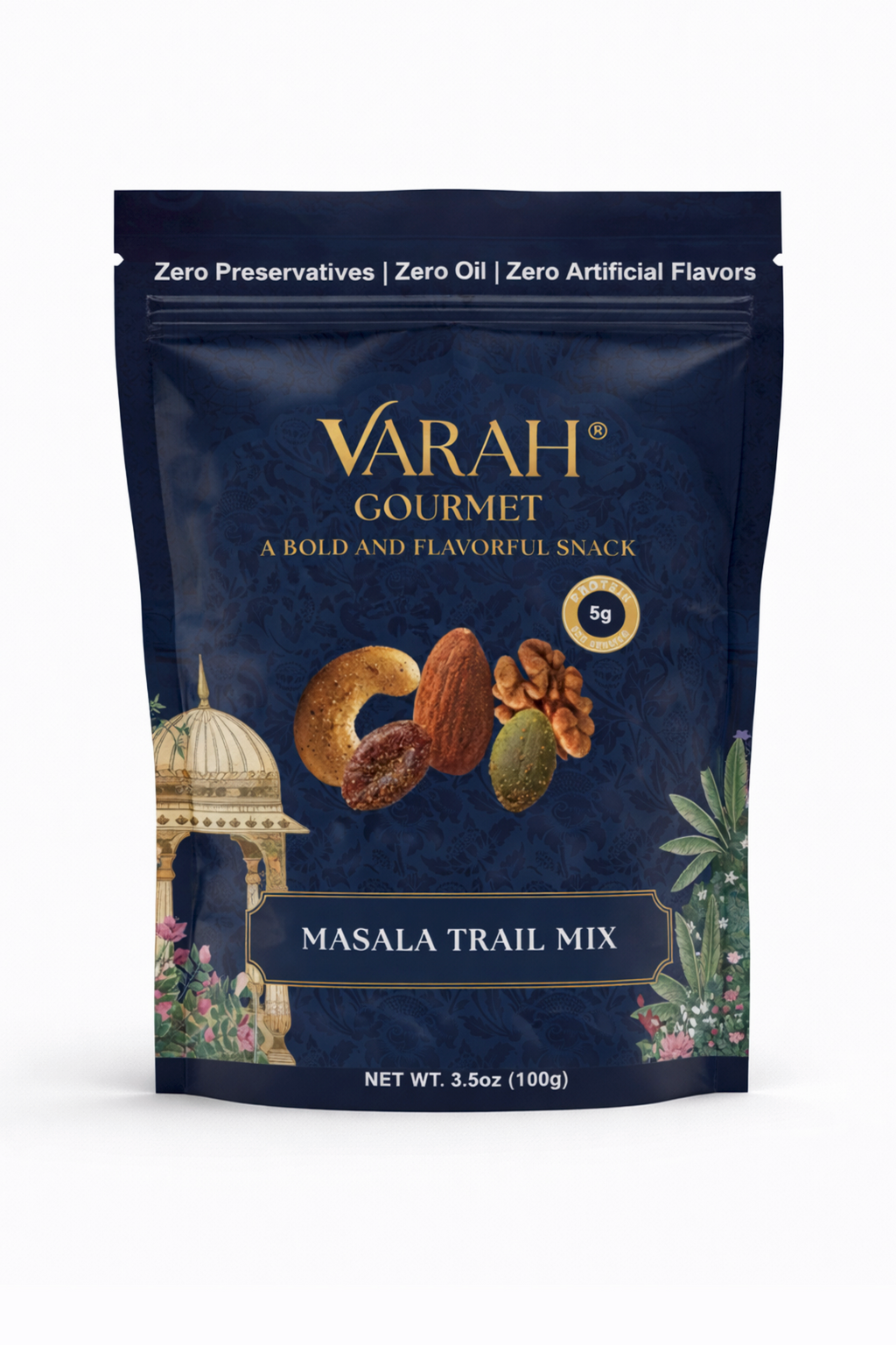 Masala Trail Mix - Savory Indian-Spiced Nuts & Seeds