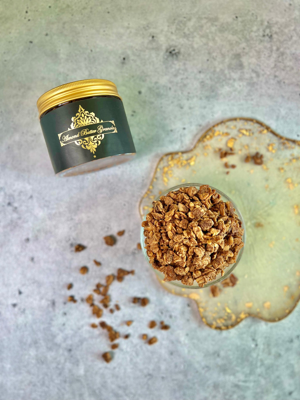 Almond Butter Granola snack jar