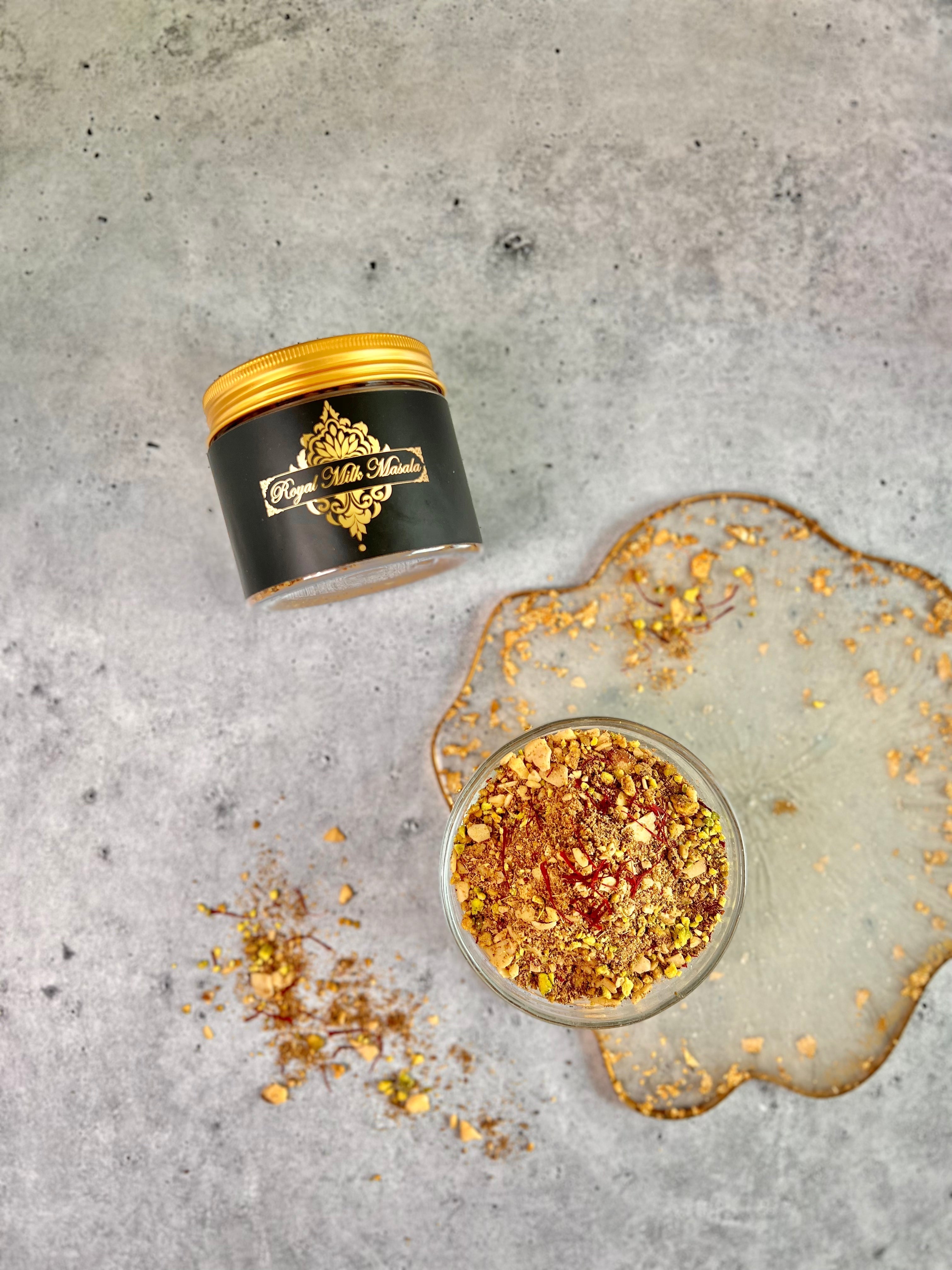 Royal Milk Masala snack jar